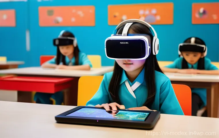 인간 기술 공존의 성공 사례 분석 - **Prompt 1: Technology in Education**
"A bright, dynamic image of a 10-year-old Vietnamese girl,...