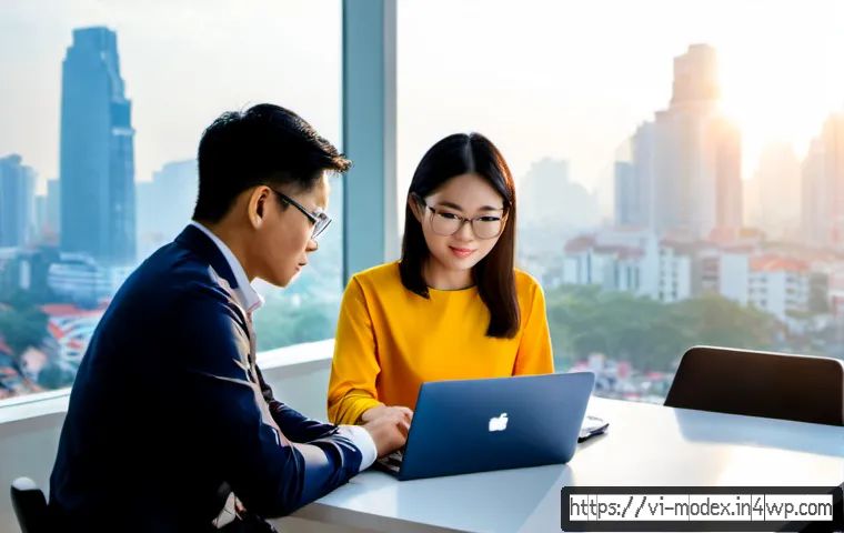 Home 17 AI의 윤리적 사용을 위한 프레임워크 - Photorealistic modern office in Ho Chi Minh City, a diverse Vietnamese team of professionals gathere...